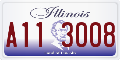 IL license plate A113008