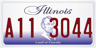 IL license plate A113044