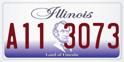IL license plate A113073