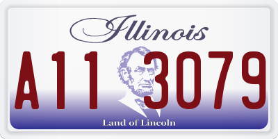 IL license plate A113079