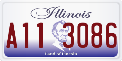 IL license plate A113086