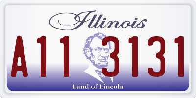 IL license plate A113131
