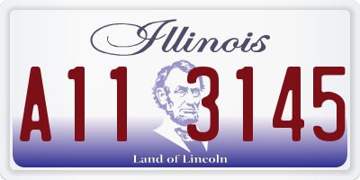 IL license plate A113145