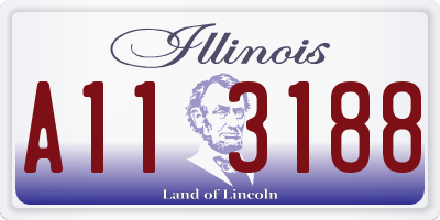 IL license plate A113188