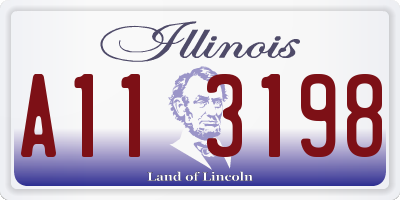 IL license plate A113198