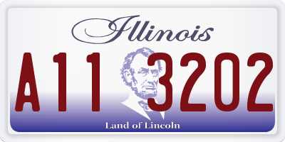 IL license plate A113202