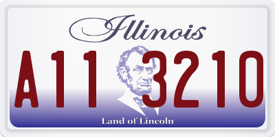 IL license plate A113210