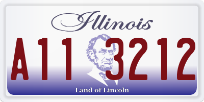 IL license plate A113212