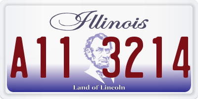 IL license plate A113214