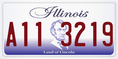 IL license plate A113219