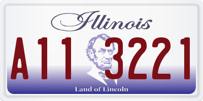 IL license plate A113221