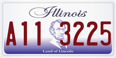 IL license plate A113225