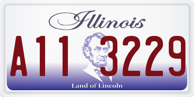 IL license plate A113229