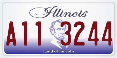 IL license plate A113244