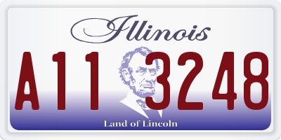 IL license plate A113248