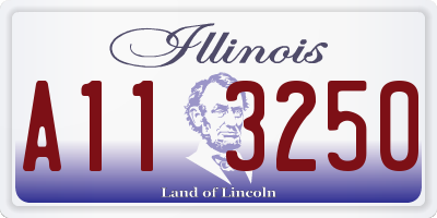 IL license plate A113250