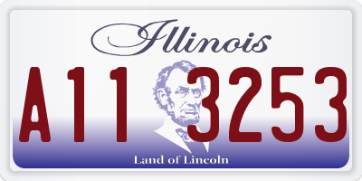 IL license plate A113253