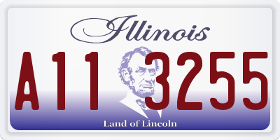 IL license plate A113255