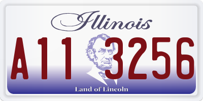 IL license plate A113256