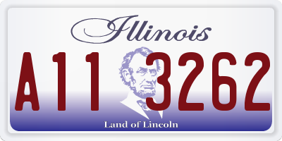 IL license plate A113262