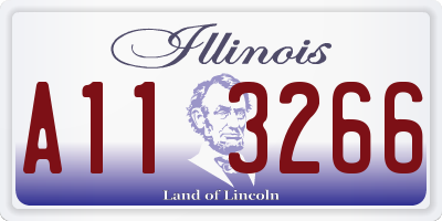 IL license plate A113266