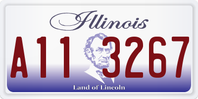 IL license plate A113267