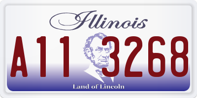 IL license plate A113268