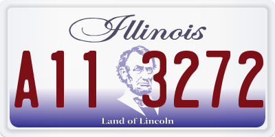 IL license plate A113272