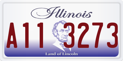 IL license plate A113273