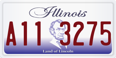 IL license plate A113275