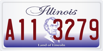 IL license plate A113279
