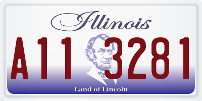 IL license plate A113281
