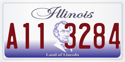 IL license plate A113284