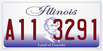 IL license plate A113291