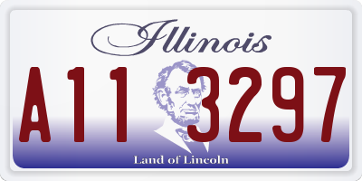 IL license plate A113297