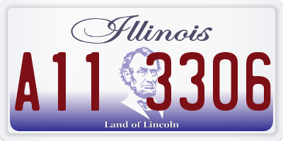 IL license plate A113306