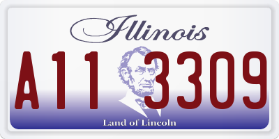 IL license plate A113309