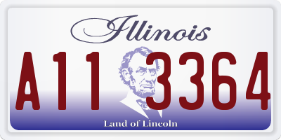 IL license plate A113364