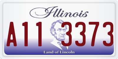 IL license plate A113373