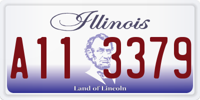 IL license plate A113379