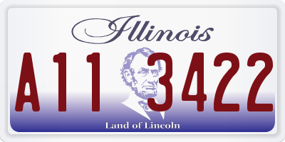 IL license plate A113422