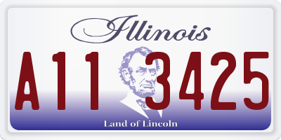 IL license plate A113425