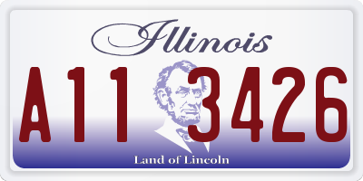 IL license plate A113426