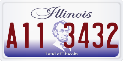 IL license plate A113432