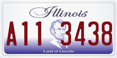 IL license plate A113438