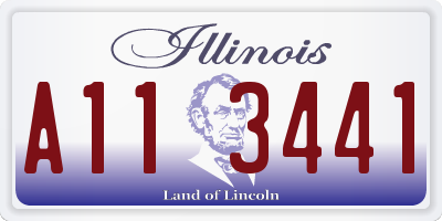 IL license plate A113441