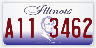 IL license plate A113462