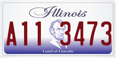 IL license plate A113473