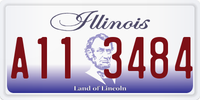 IL license plate A113484