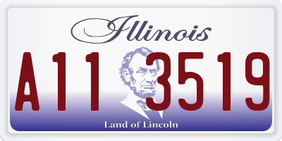 IL license plate A113519